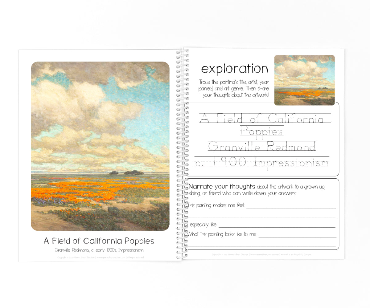 California Poppy Mini Nature Study | Printable