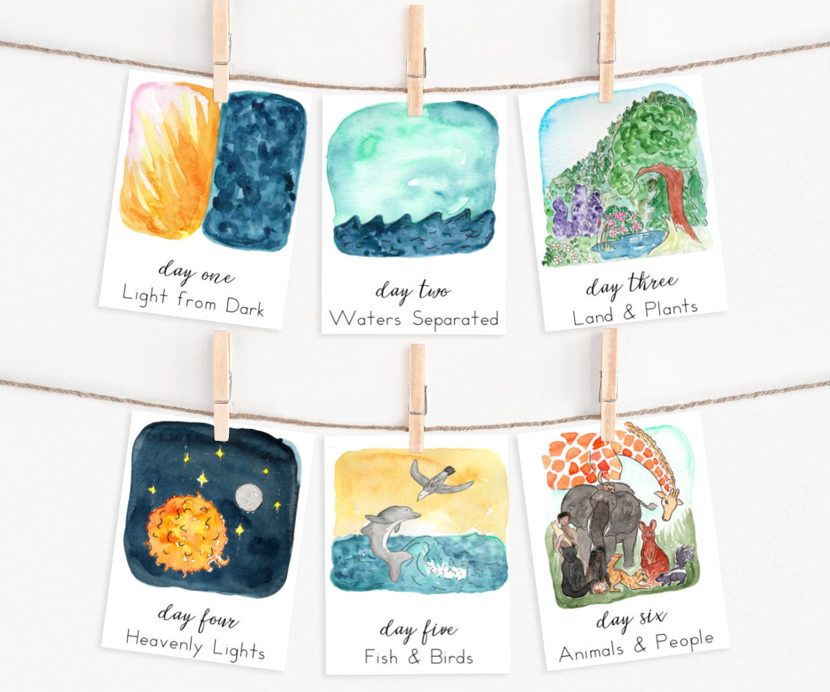 Days of Creation: Scripture Story Cards | Digital Download Version