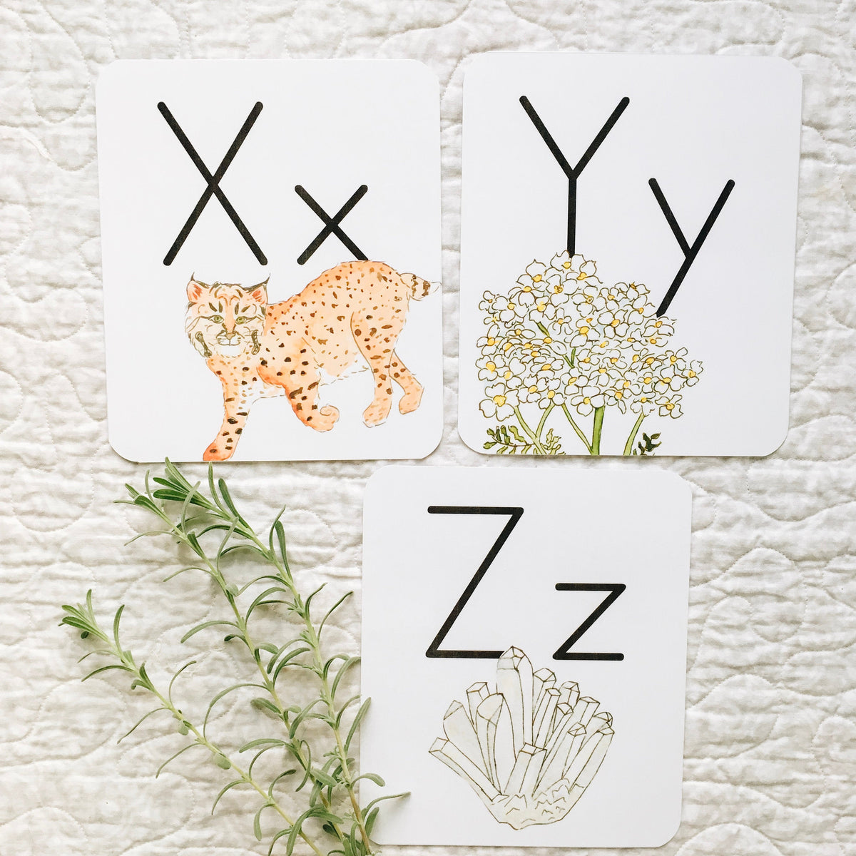 Watercolor Nature Alphabet Banner Classroom Decor
