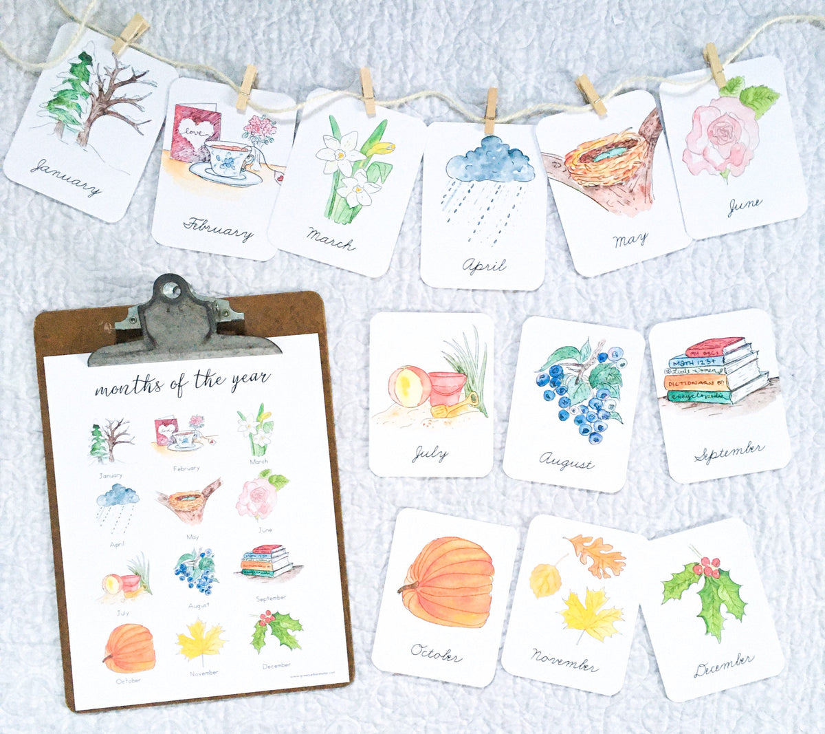 Months of the Year Flashcards | LATIN