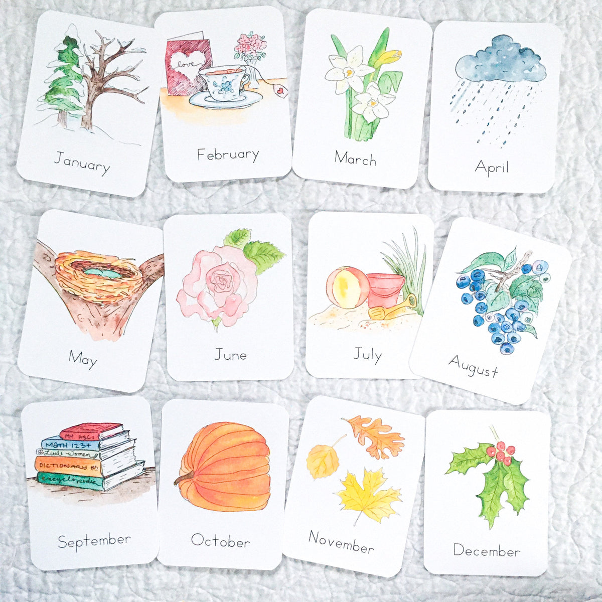 Months of the Year Flashcards | LATIN