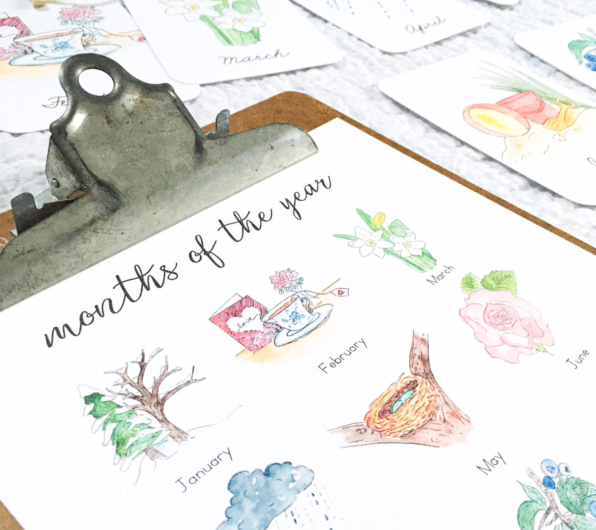 Months of the Year Flashcards | LATIN