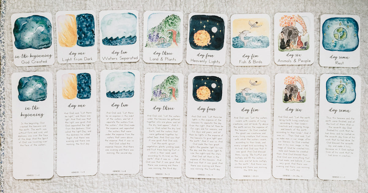 Days of Creation: Scripture Story Cards | Digital Download Version