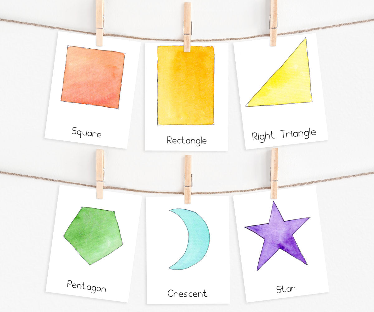 Shapes Poster & 3 Part Cards