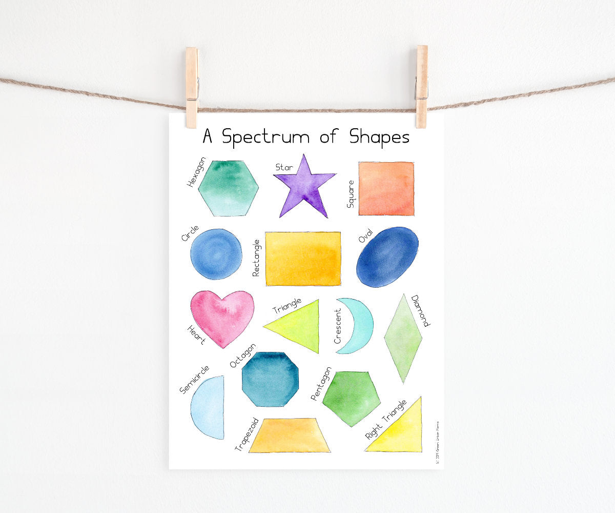 Shapes Poster & 3 Part Cards