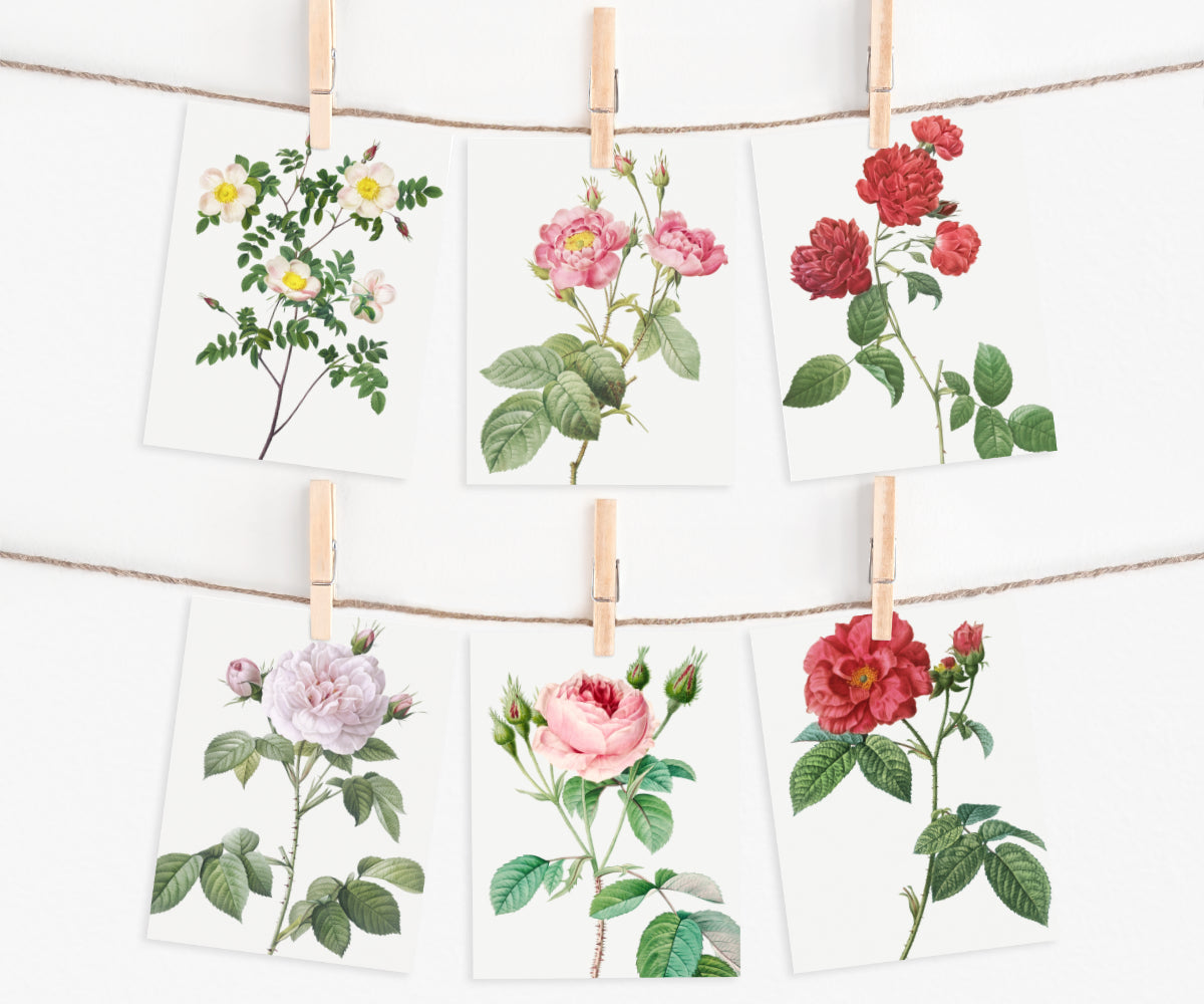 Vintage Rose Postcards | Valentine's Day Printable