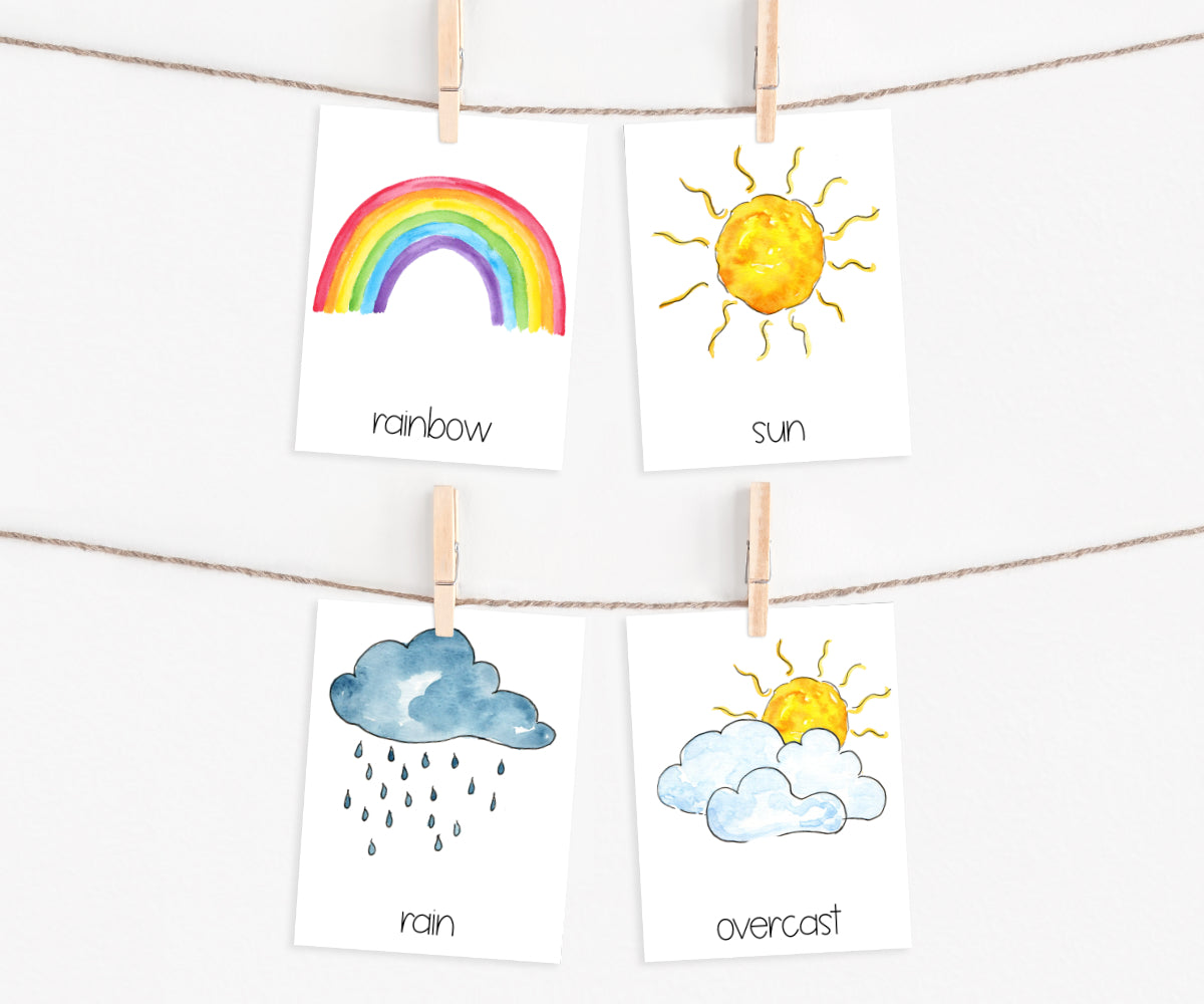 Weather 3 Part Cards | Printable